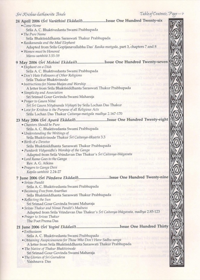 KK Bindu 6 — Contents page 3