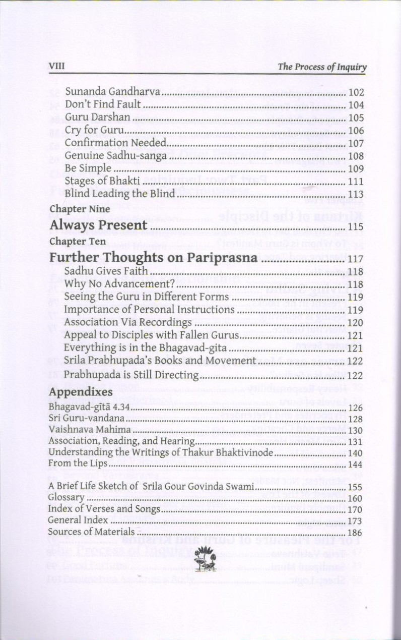 Process of Inquiry — Contents page 3