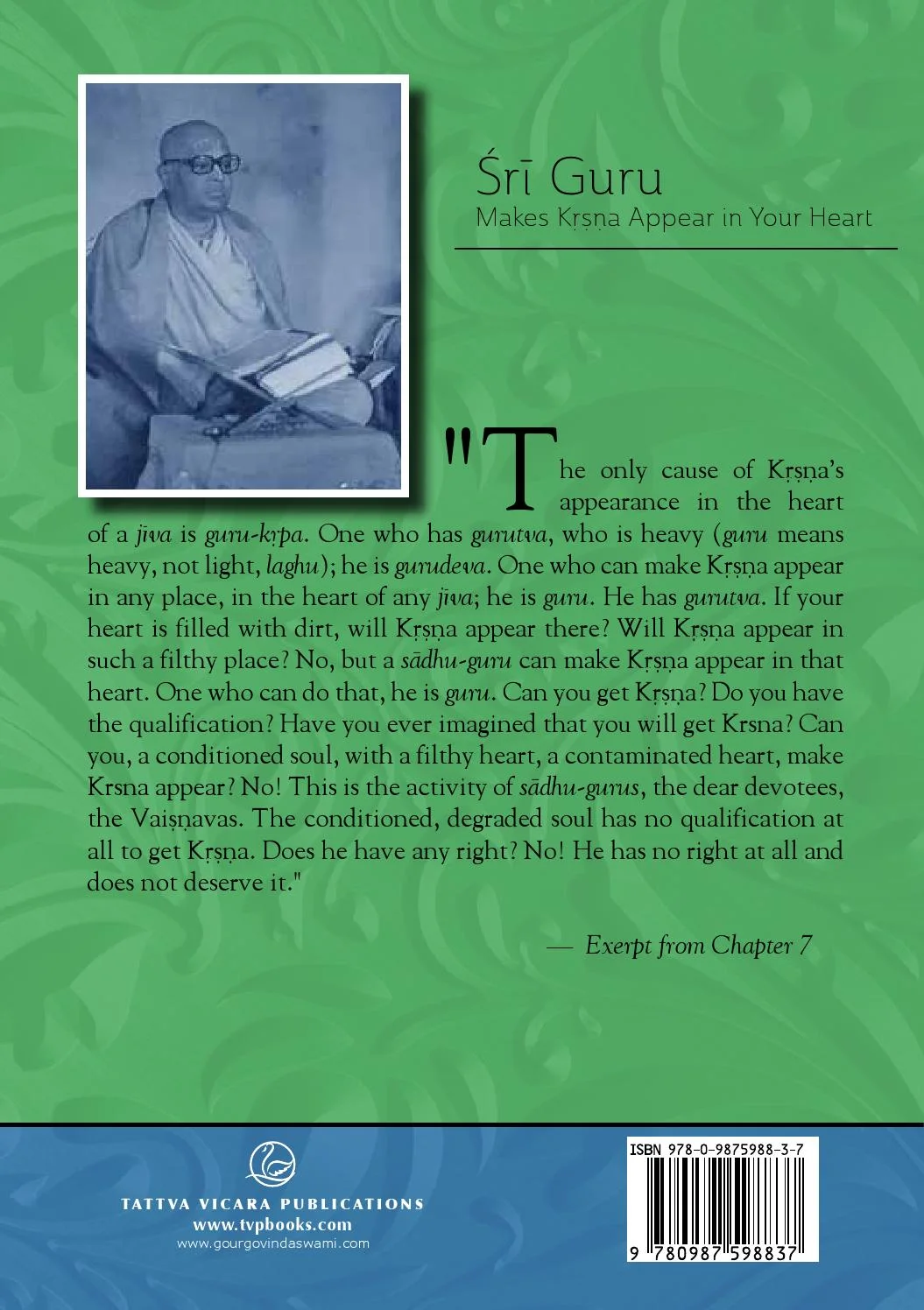 Sri Guru I — Back Cover