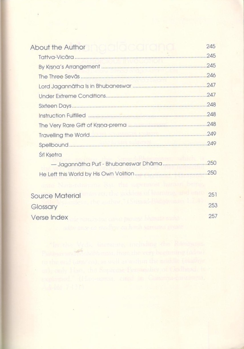 Sri Guru II — Contents page 11