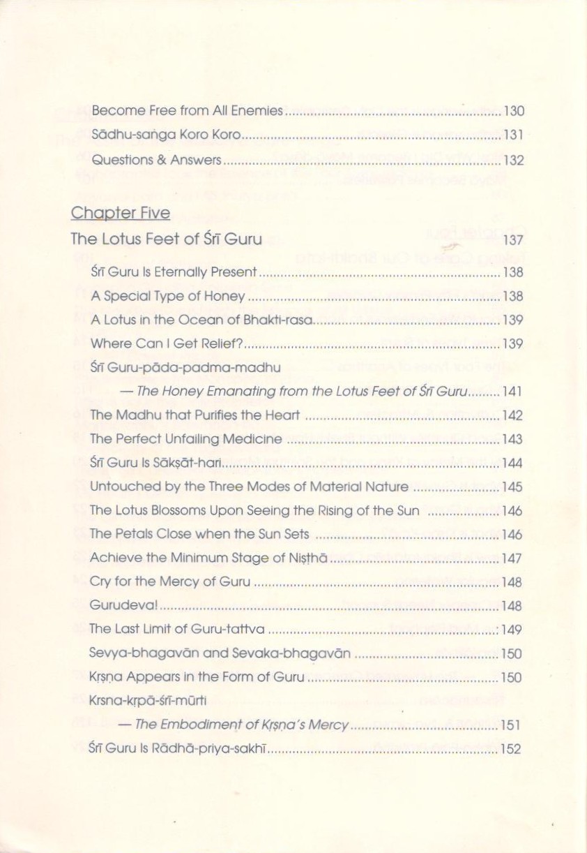 Sri Guru II — Contents page 6