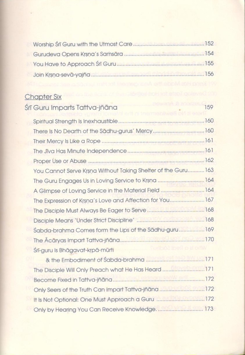 Sri Guru II — Contents page 7