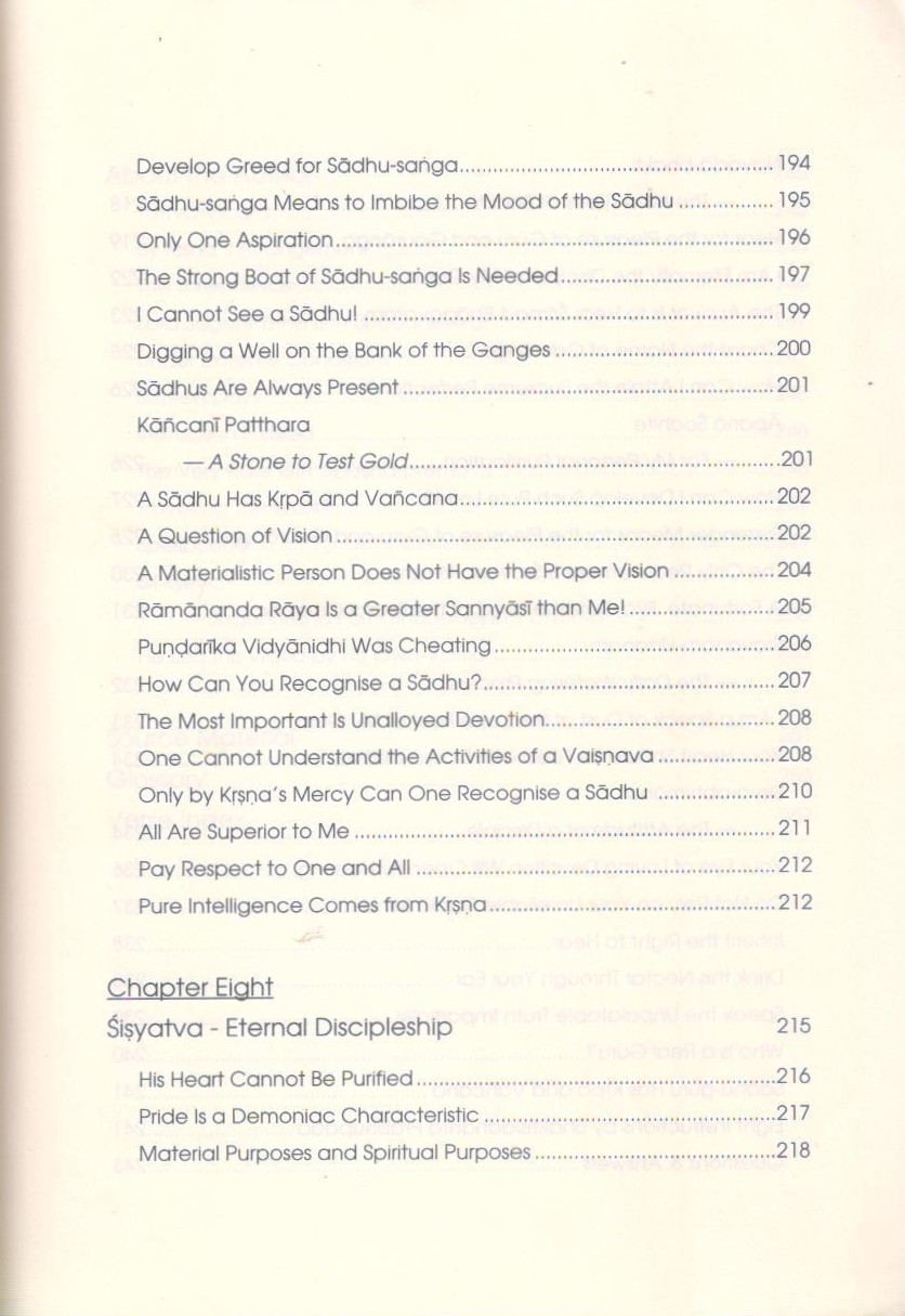Sri Guru II — Contents page 9