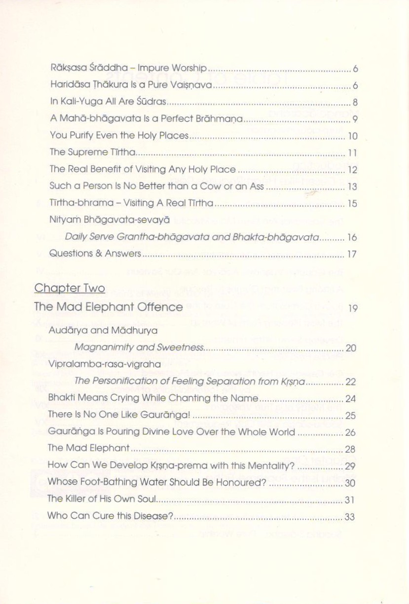 Sri Guru III — Contents page 2