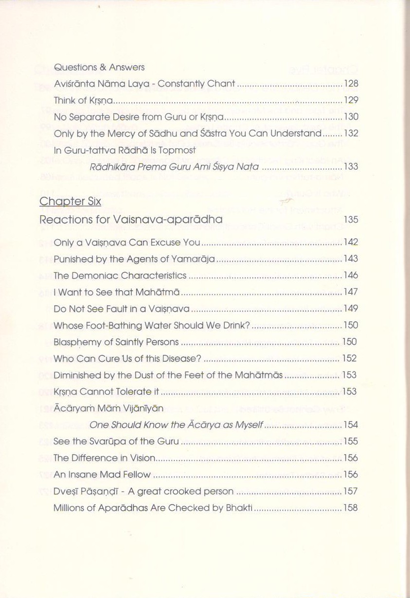 Sri Guru III — Contents page 6