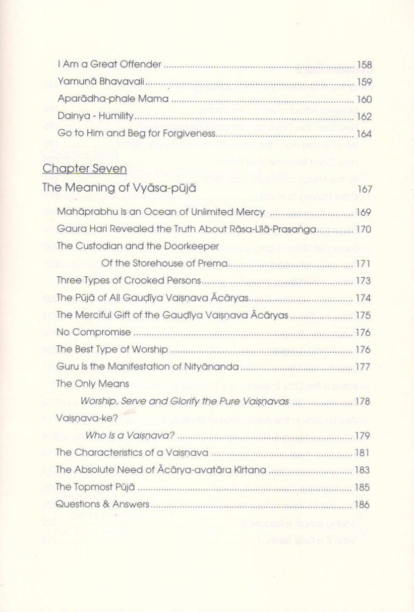 Sri Guru III — Contents page 7