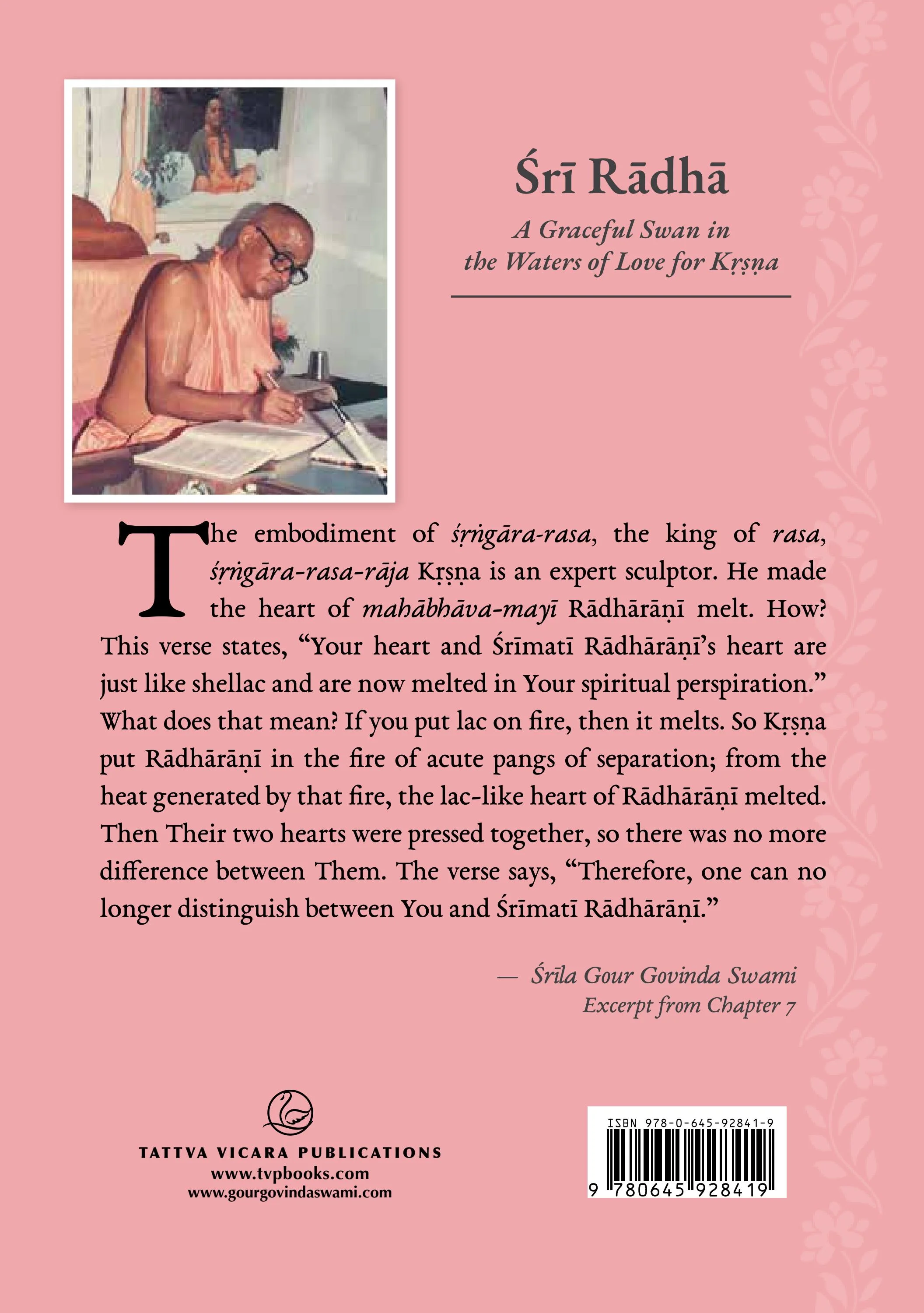 Sri Radha Vol ii — Back Cover
