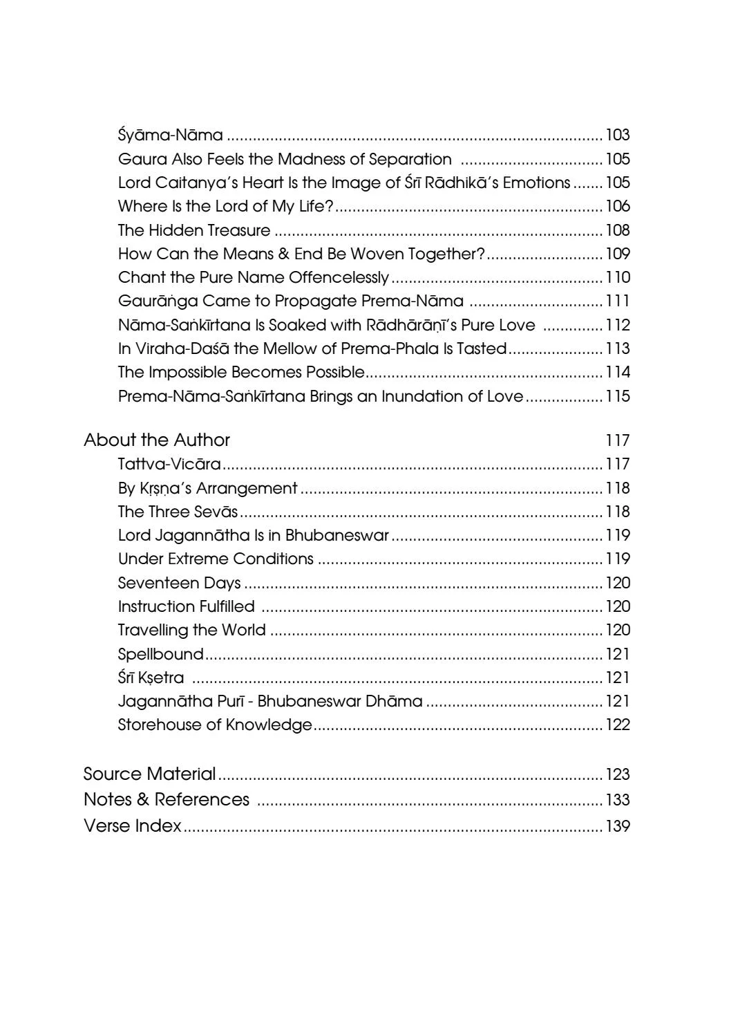 Suddha Naam Bhajan (Soft) — Contents page 4