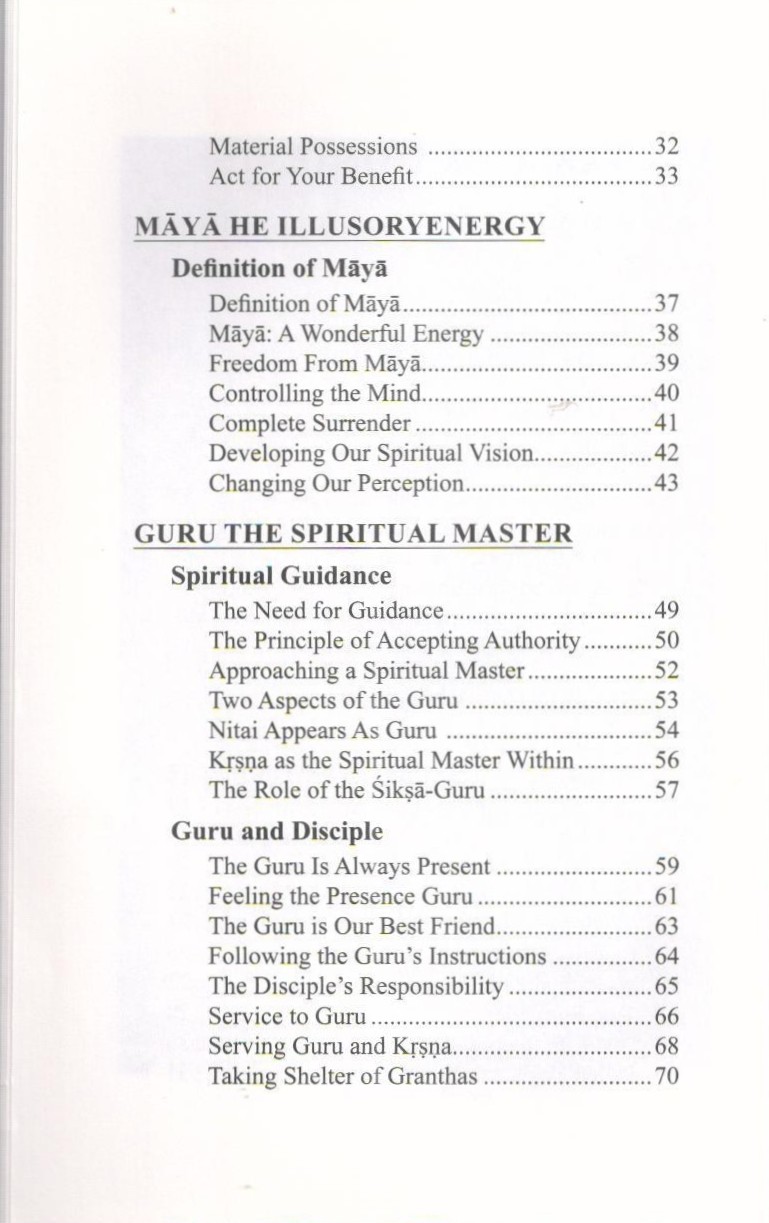 Tattva Darshan — Contents page 2