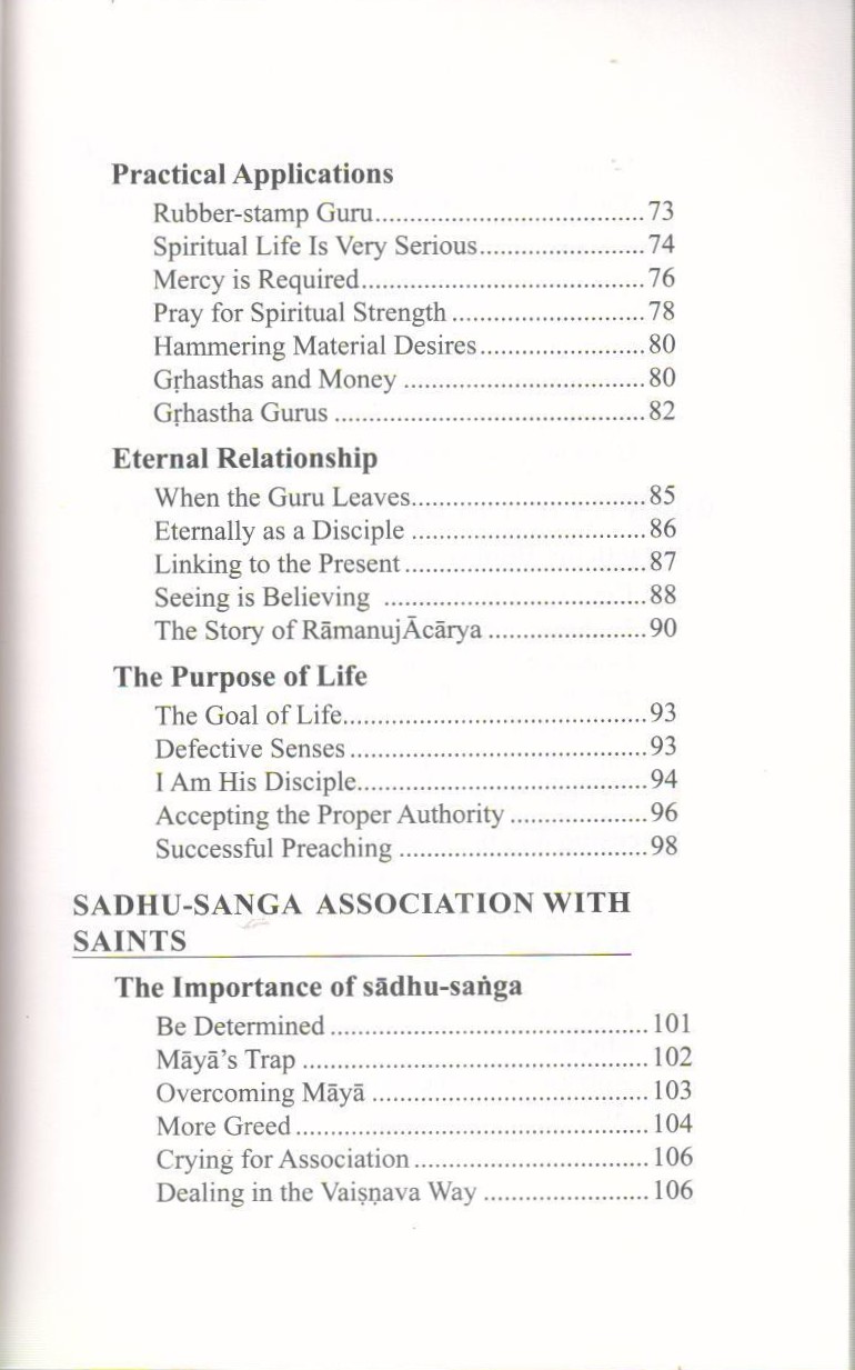 Tattva Darshan — Contents page 3