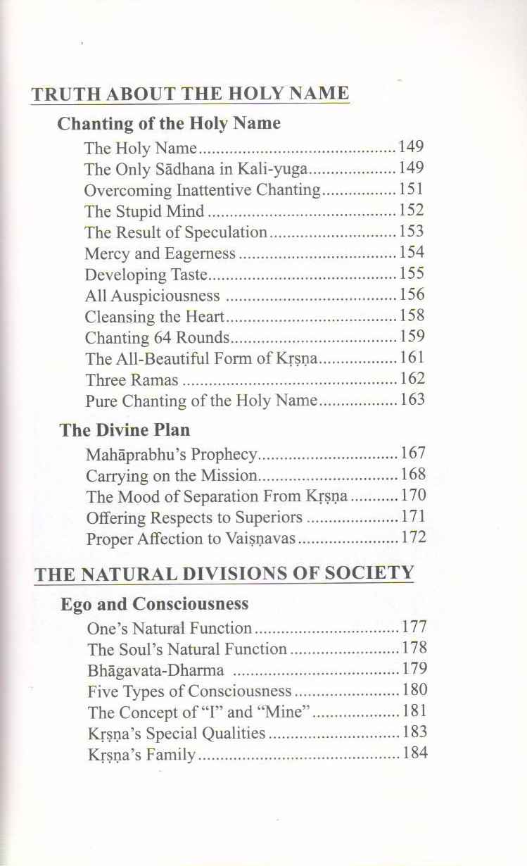 Tattva Darshan — Contents page 5