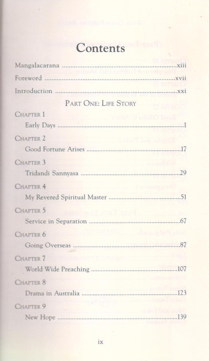 When Good Fortune Arises — Contents page 1
