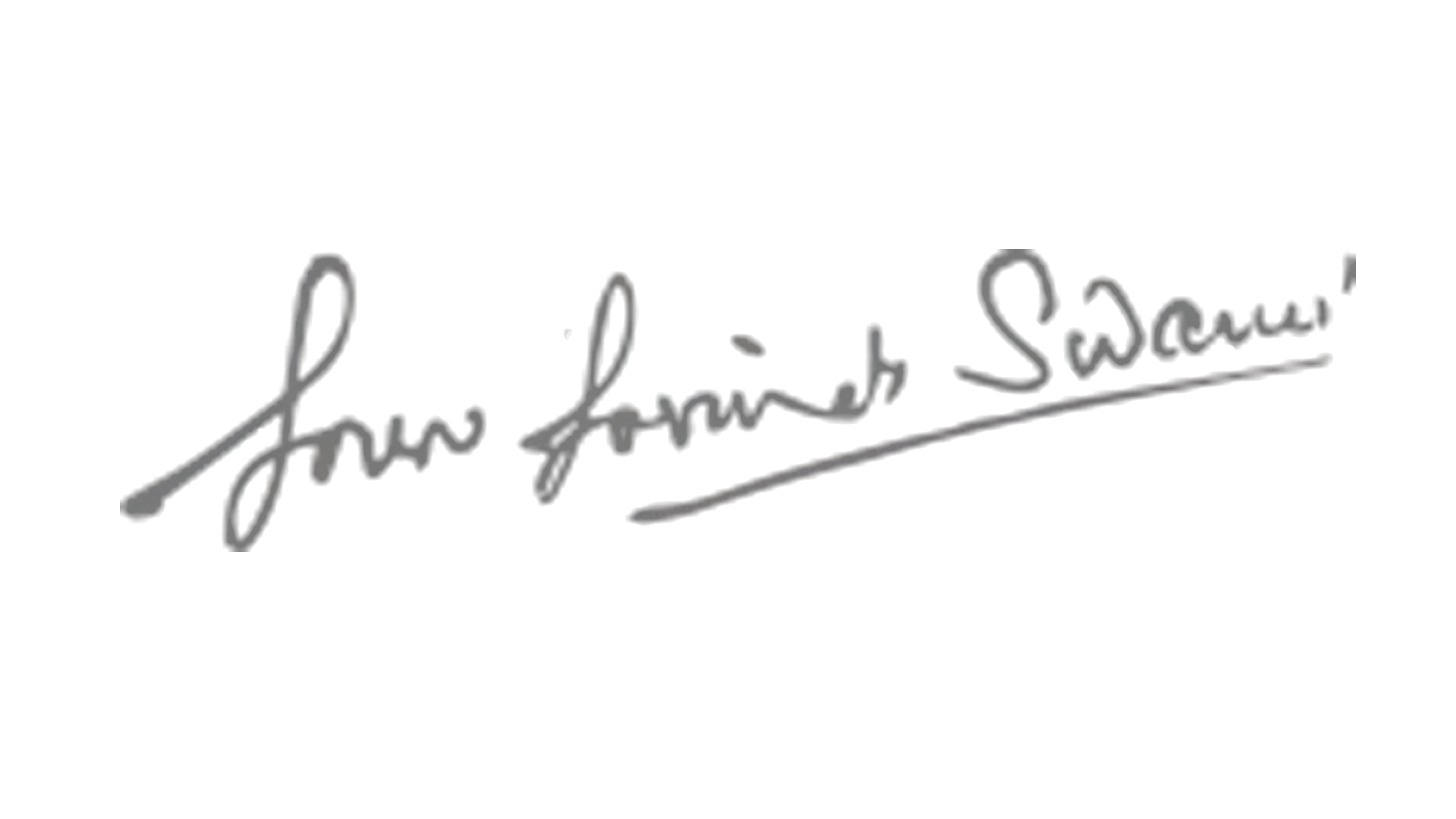 Signature of Srila Gour Govinda Swami